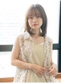 レイヤーボブ似合わせカットワイドバングイメチェン小顔