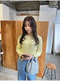 ベージュにローレイヤー