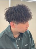 縦落ちツイストスパイラルパーマ　
