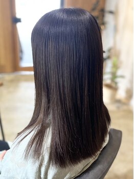 ビミュ(vimu)の写真/髪質改善を叶える『酸性ストレート』◇ダメージレスで、柔らかく自然なストレートで朝のセットも楽に！