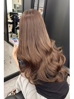 ランズ(LANDS)&nbsp;ブラウン×エクステ【韓国ワンホンヘア 大阪 梅田】