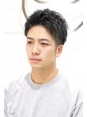 アップバング/刈り上げ/パーマ/くせ毛/カジュアル