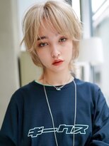 ギークス(GEEKS)&nbsp;【GEEKS渋谷】ナチュラルブロンド/ウルフカット/冬カラー/渋谷駅