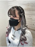 【推し活女子必見！リボンヘア】