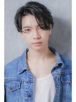 わとわ 春日原店&nbsp;マッシュ短髪センターパートツーブロック束感モテる黒髪流行