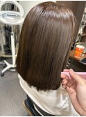 サラサラ艶々！マロンブラウン！縮毛矯正