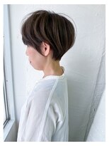 ムーンジェジェ(moon jeje) 神戸 30代40代50代60代絶壁解消小顔マッシュショートボブby柴立