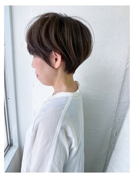 ムーンジェジェ(moon jeje) 神戸 30代40代50代60代絶壁解消小顔マッシュショートボブby柴立