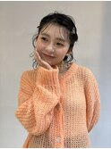 ヘアアレンジ 前髪アレンジ ミディアム 大須