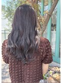 《tsuki.》long hair × OWAY organic color グレージュ
