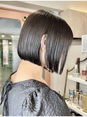 【スタイリング簡単☆】切りっぱなし韓国風大人ボブ☆三鷹ボブ