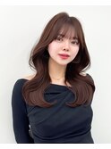 韓国ヘア　レイヤーカット　顔まわり