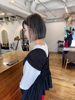 ヨハク 大阪梅田中崎町(yohaku)&nbsp;ルーツカラー切りっぱなしボブ