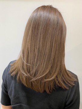 バランス 原宿 表参道(balance) 【髪質改善】ブリーチなしハイトーン、ラテベージュ YUKA