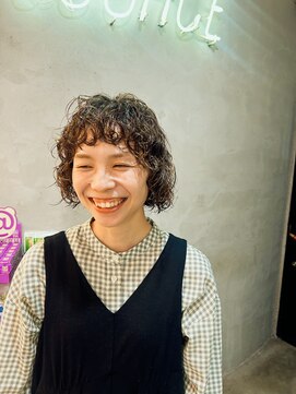 ソース(source) ///source///ふわふわボブパーマ