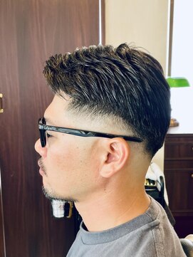 グレイスフルバーバーロンドン 大宮店(Graceful Barber London) 【30代 男性】七三フェード（大宮/バーバー）