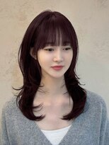 セブンルックス(7LOOKS)&nbsp;【髪質改善】ボルドーカラー×ミディアムレイヤー