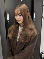アット(at...)&nbsp;ミルクティーベージュ×ロングレイヤー