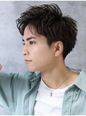 大人アップバングスパイラル