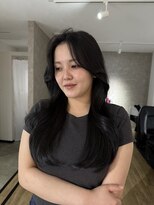 エトワ 中央店(etoi)&nbsp;大分切りっぱなし韓国レイヤーボブタイトめ軽めボブ外はねボブ
