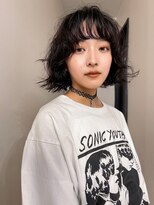 ナービス(NARVIS)&nbsp;無造作ウェーブ×顔まわりレイヤーの大人カジュアルボブ