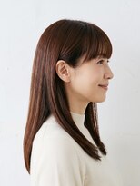 と和 巣鴨&nbsp;大人の艶まとまりストレートセミロング/前髪あり/マロンブラウン