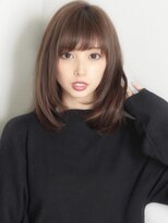 アフロート エル 錦糸町(AFLOAT L)&nbsp;ホワイトグレージュ後れ毛が可愛い顔周りレイヤーミニウルフ