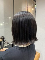 テラスヘア 新潟駅南(TERRACE hair)&nbsp;黒髪のお洒落切りっぱなしボブ♪
