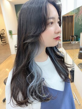 リフトバイマグ 松本駅前店(lift by mag) グレーベージュカラーダークアッシュベージュくすみカラー黒髪