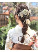 卒業式 ハーフアップ ヘアセット ヘアアレンジ 中目黒