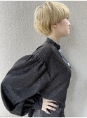 【morio池袋】金髪マッシュショート♪