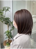 20代30代/大人かわいい/外ハネボブ/髪質改善/サンドベージュ