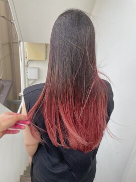 サロンドミルク 新百合ヶ丘店(salon de MiLK) ＊ピンクカラーグラデーションインナーカラーショート新百合ヶ丘