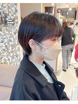 ネオリーブアイム 横浜西口店(Neolive aim) マッシュバングコンパクトショート　暗髪ヘア　丸みと艶　匠