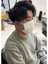 シェルハ(SHELHA)&nbsp;ツイストスパイラル波巻きスパイラルパーマツーブロック刈り上げ