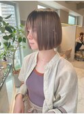 【恒吉佐央里】おさまるぱっつんボブx小顔顔周りレイヤー<博多>