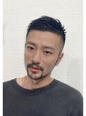 メンズショート、フェード、黒髪、短髪