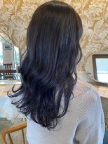 ル モンド ヘアー(Le monde hair)&nbsp;バレイヤージュ☆ネイビーカラー
