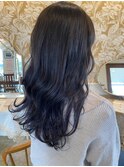 バレイヤージュ☆ネイビーカラー