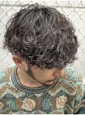 波巻きスパイラルパーマメンズマッシュウルフツイストスパイラル