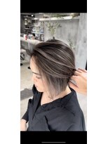 アポロ 横浜駅店(apollo)&nbsp;ハイライトバレイヤージュダブルカラーミルクティーベージュ