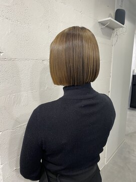 エコル 北梅田(EKOLU) ブリーチ毛ボブの髪質改善♪