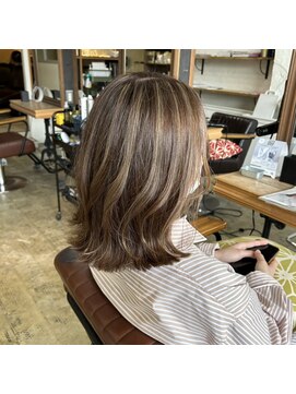 グラ デザイン アンド ヘアー 天王寺店(GRAS DESIGN & HAIR by HEADLIGHT) ハイライトベージュカラー