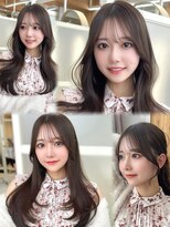 アフロートリノ(AFLOAT Leino) 大人可愛いレイヤーカット 顔まわりカット韓国ヘアくびれヘア