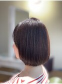 楽ちんボブ×アッシュグレー