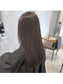 【暗め、赤みなし、透明感！ブリーチなしオリーブグレージュ】