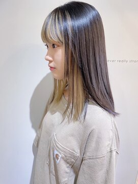 シルベット(Silvet) インナーカラーレイヤーロブセミロング10代20代30代前髪あり