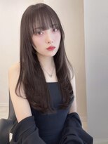 ジーナリア(Xena ria)&nbsp;《袴田》ワイドバング/ナチュラルレイヤー/アッシュグレージュ