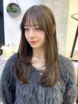 ミリ(mm)&nbsp;レイヤーカット オリーブベージュ カラー 韓国 髪質改善 仙台