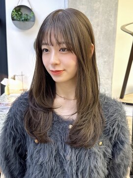 ミリ(mm) レイヤーカット オリーブベージュ カラー 韓国 髪質改善 仙台